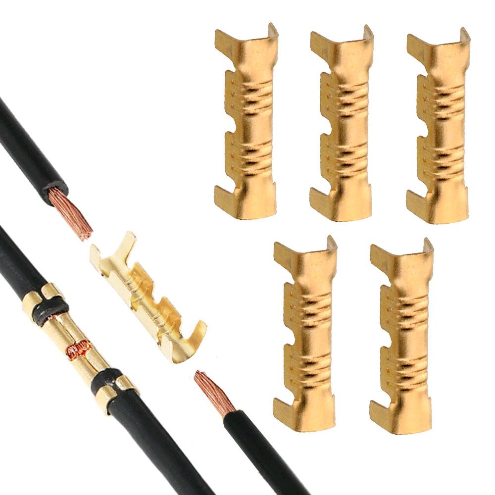 50PCS 453 U-shaped Terminal Tab Cold Inserts Connectors Cold Terminal Small Teeth Fascia Terminal 0.3-1.5mm2 Car Accessories срібний
50PCS 453 U-shaped Terminal Tab Cold Inserts Connectors Cold Terminal Small Teeth Fascia Terminal 0.3-1.5mm2 Car Accessories срібний