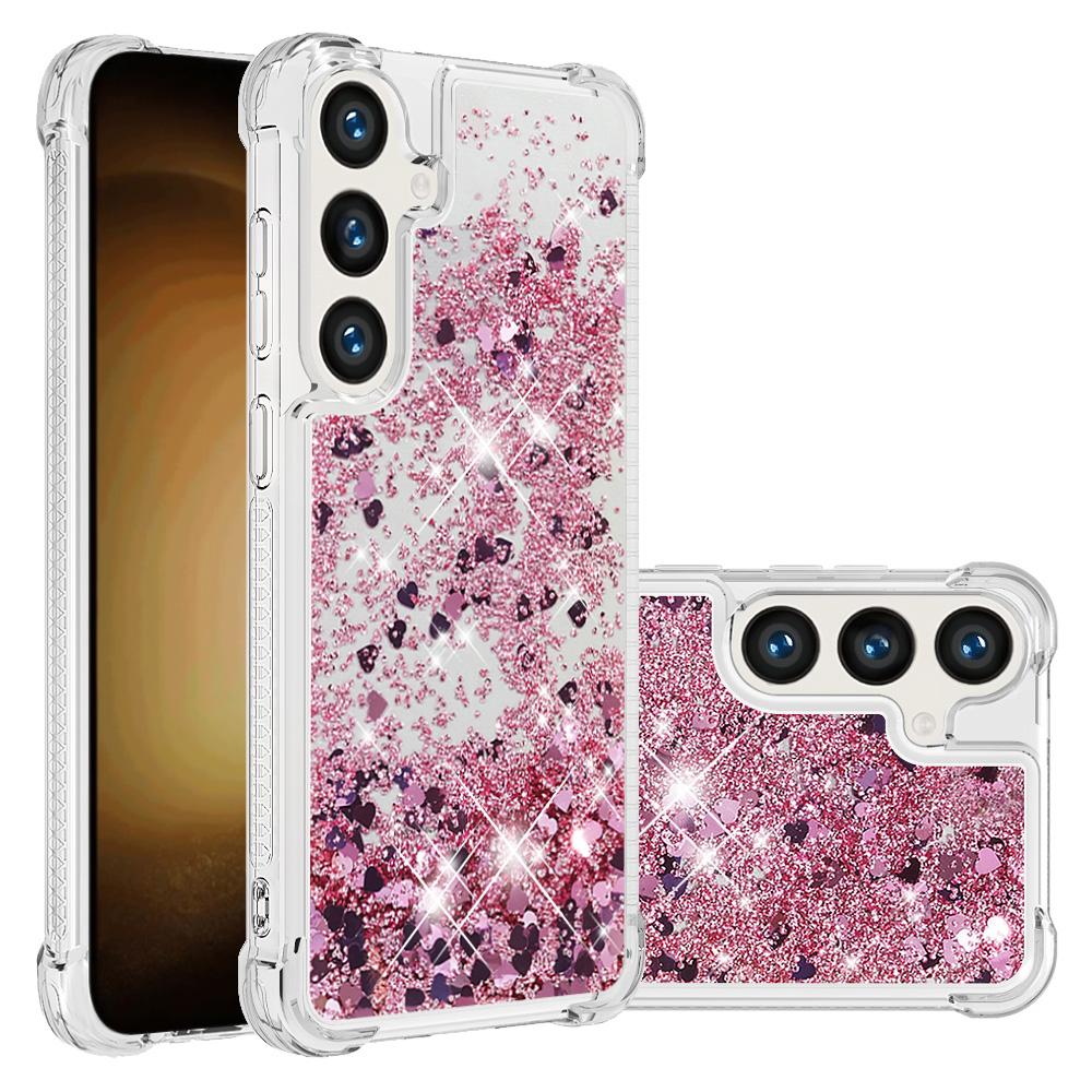 For Samsung Galaxy S24+ TPU Case Glitter Quicksand Shockproof Phone Back Cover Rose Gold/Hearts
For Samsung Galaxy S24+ TPU Case Glitter Quicksand Shockproof Phone Back Cover Rose Gold/Hearts