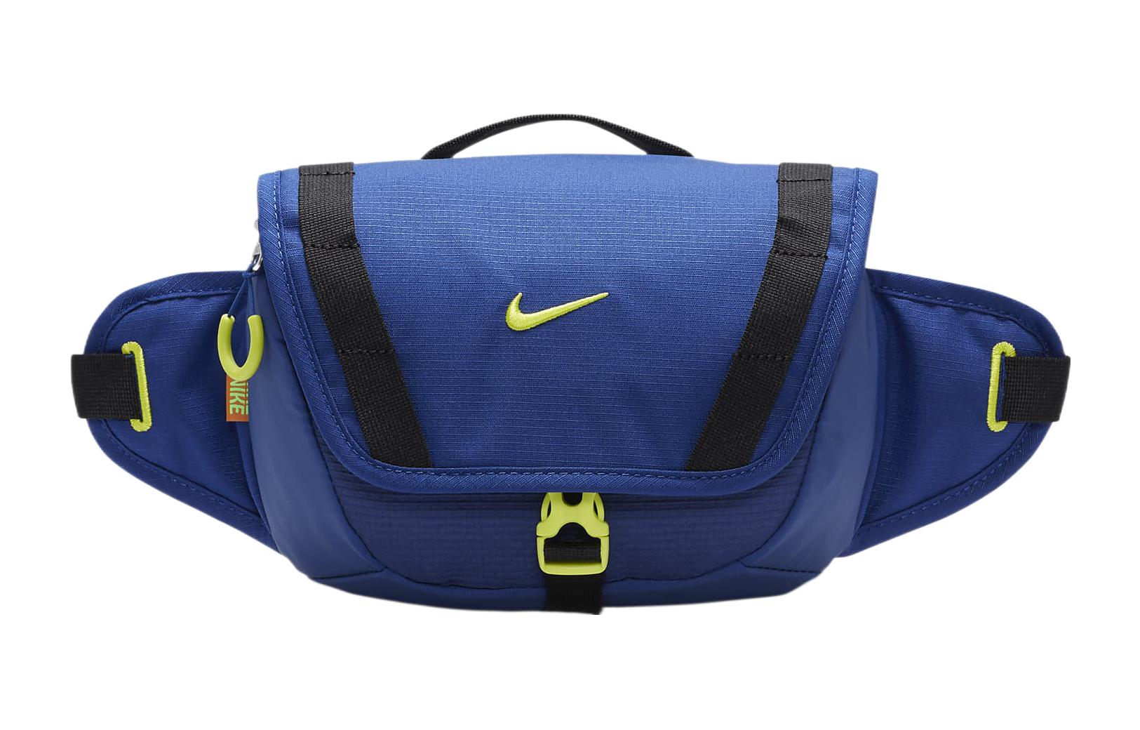 Nike Polyester With Nylon Crossbody Fanny Pack Regular Unisex Dark Royal Blue & Original Green DJ9681-455
Nike Polyester With Nylon Crossbody Fanny Pack Regular Unisex Dark Royal Blue & Original Green DJ9681-455