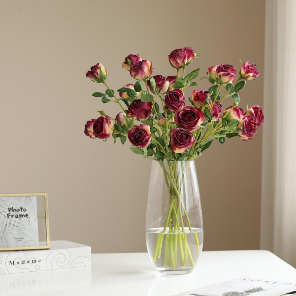3 Head Artificial Rose Bouquet Oil Painting Burnt Edge Artificial Flower Home Wedding Decoration помаранчевий
3 Head Artificial Rose Bouquet Oil Painting Burnt Edge Artificial Flower Home Wedding Decoration помаранчевий