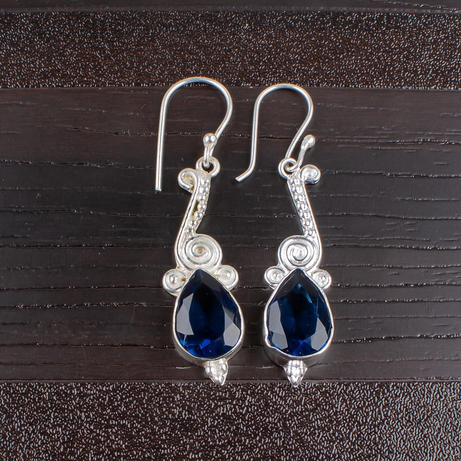 Genuine London Blue Topaz Gemstone 925 Sterling Silver Disigner Jewelry Earrings EE-37-5
Genuine London Blue Topaz Gemstone 925 Sterling Silver Disigner Jewelry Earrings EE-37-5
