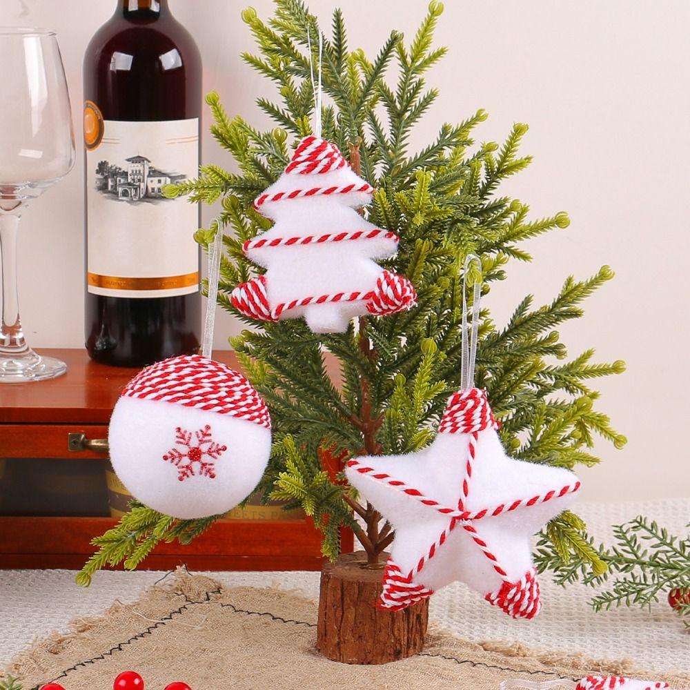 3 Pcs Snowflake Christmas Balls Set Rope Pentagram Christmas Tree Pendant Home Xmas Decor
3 Pcs Snowflake Christmas Balls Set Rope Pentagram Christmas Tree Pendant Home Xmas Decor