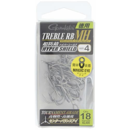 Gamakatsu Treble Hook Rose Value Treble RB-MH (ГЭС) # 4