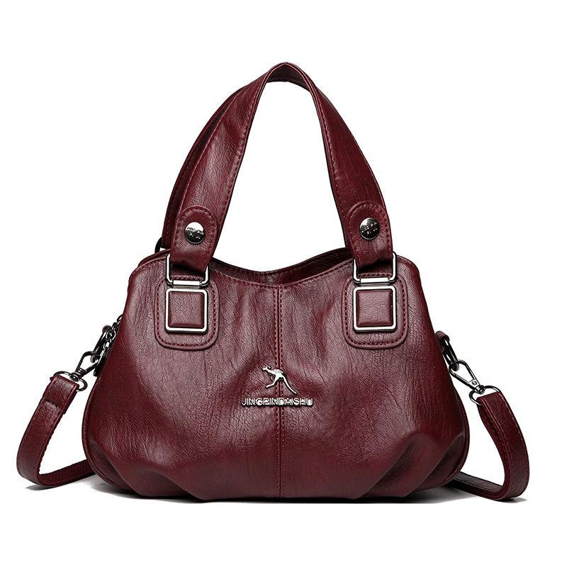 Compact and Spacious Shoulder Bag with A Single Strap бордовий
Compact and Spacious Shoulder Bag with A Single Strap бордовий
