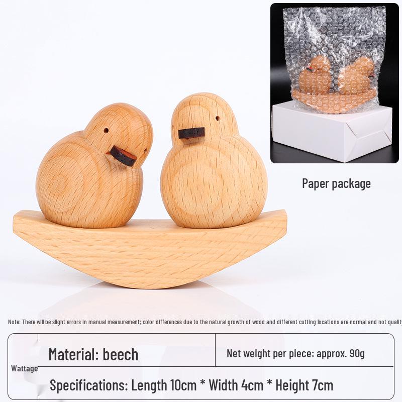 Wooden Couple Duck Ornament: Solid Wood Yellow Duck for Desk Decor
Wooden Couple Duck Ornament: Solid Wood Yellow Duck for Desk Decor