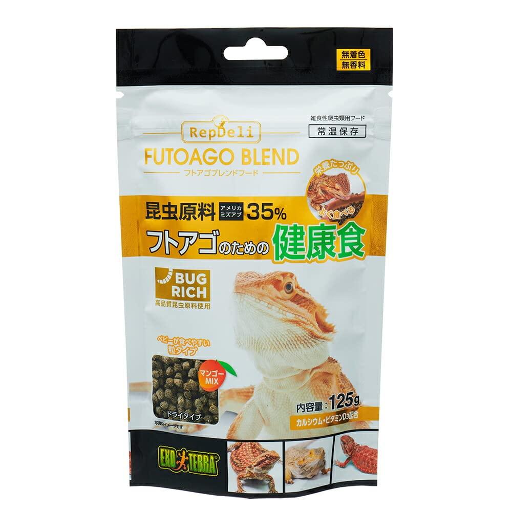 EXO TERRA Futoago Blend Food 125g Insect Ingredients Made with American black soldier fly Highly palatable easy to eat Mango MIX blend of and calcium
EXO TERRA Futoago Blend Food 125g Insect Ingredients Made with American black soldier fly Highly palatable easy to eat Mango MIX blend of and calcium