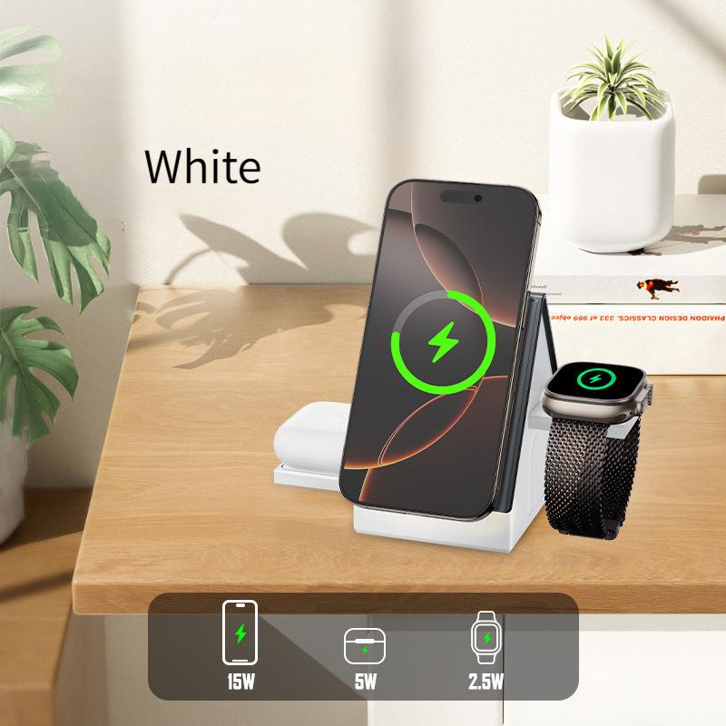3 in 1 Magnetic Wireless Charger, House Shaped Desktop Charging Station with Warm Light Foldable Stand for iPhone 17/16/15/14/13/12,Watch, AirPods білий
3 in 1 Magnetic Wireless Charger, House Shaped Desktop Charging Station with Warm Light Foldable Stand for iPhone 17/16/15/14/13/12,Watch, AirPods білий