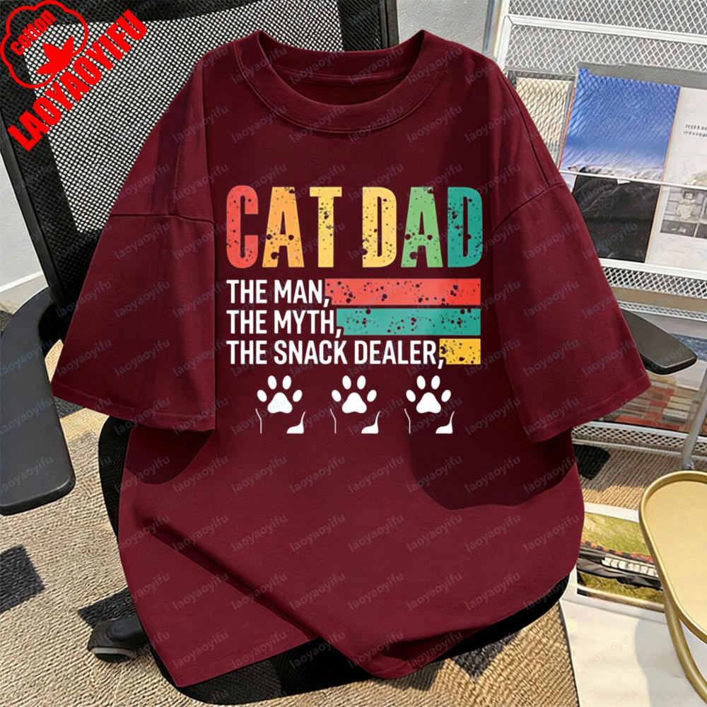 Cat Dad The Man The Myth The Snack Dealer Paw T Shirt for Men Summer Classics Casual Funny Tee Gift for Cat Lovers Camisetas 4XL
Cat Dad The Man The Myth The Snack Dealer Paw T Shirt for Men Summer Classics Casual Funny Tee Gift for Cat Lovers Camisetas 4XL