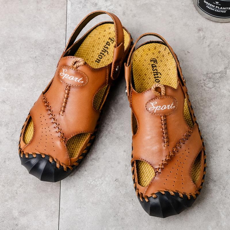Large size sandals beach sandals dual-purpose breathable casual hollow leather sandals second layer 48 світло-коричневого кольору
Large size sandals beach sandals dual-purpose breathable casual hollow leather sandals second layer 48 світло-коричневого кольору