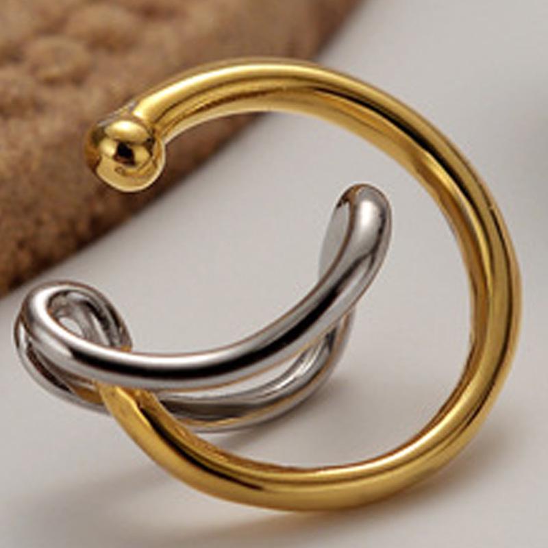 E5113 Korean Style S925 Sterling Silver Geometric Round Ear Cuff, No Piercing, Women s Hollow Double Color Design. 925 Silver
E5113 Korean Style S925 Sterling Silver Geometric Round Ear Cuff, No Piercing, Women s Hollow Double Color Design. 925 Silver