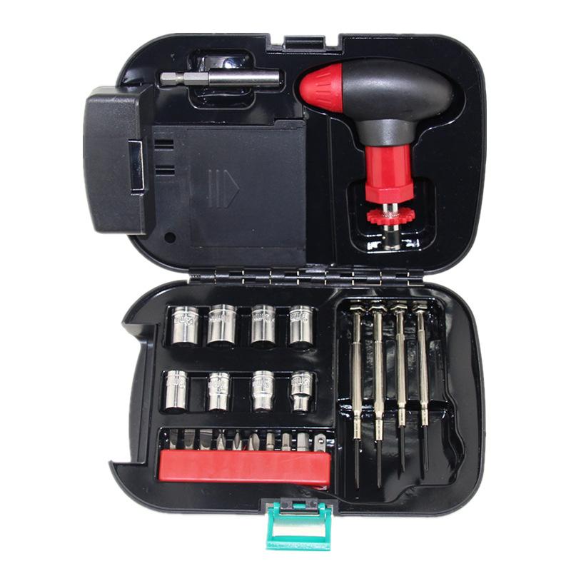 24 PCS Flashlight Toolbox Set Portable Flashlight Kit Household Hardware Batch Header Tools Case with Light Powerful Toolkit
24 PCS Flashlight Toolbox Set Portable Flashlight Kit Household Hardware Batch Header Tools Case with Light Powerful Toolkit