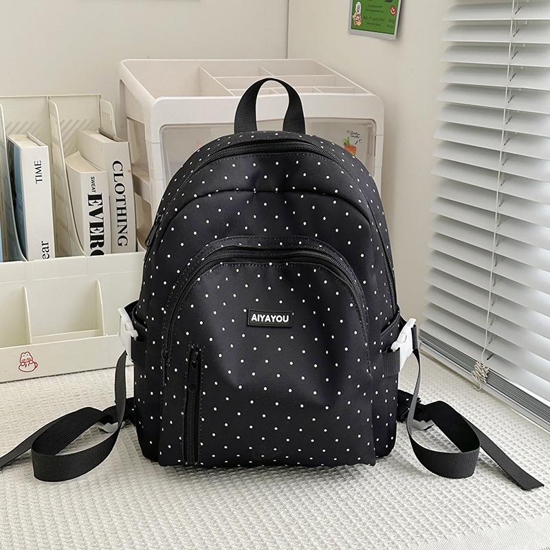 Dot Women Backpack Student Small Schoolbag чорний
Dot Women Backpack Student Small Schoolbag чорний