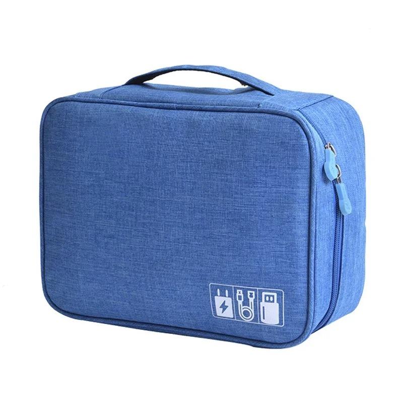 Travel Cable Storage Bag Portable WaterProof Digital Electronic Organizer USB Data Line Charger Plug Storage Bag Cable Organizer 1Layer(24x9x18cm) синий
Travel Cable Storage Bag Portable WaterProof Digital Electronic Organizer USB Data Line Charger Plug Storage Bag Cable Organizer 1Layer(24x9x18cm) синий