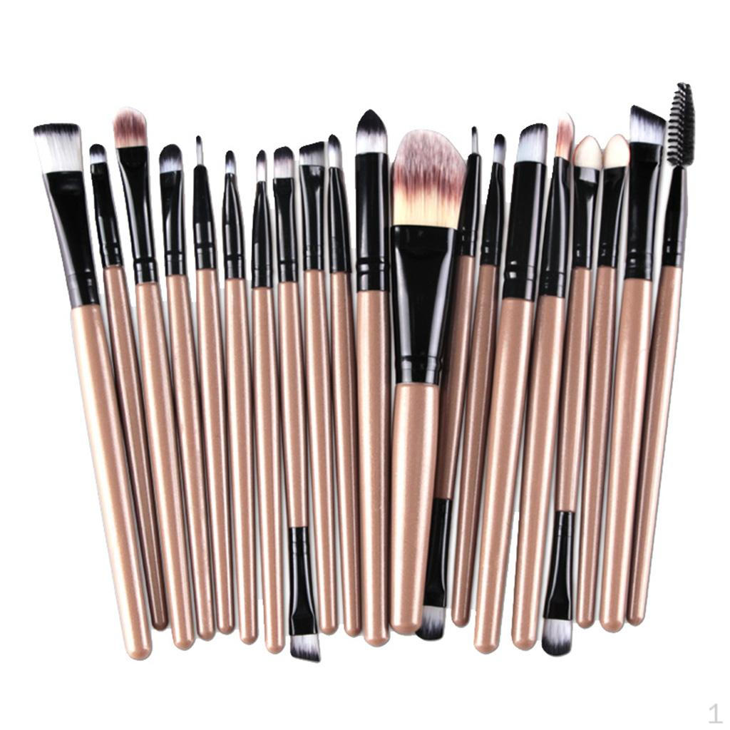 20pcs/Set Makeup Brushes Kit Foundation Lip Brush Golden Black
20pcs/Set Makeup Brushes Kit Foundation Lip Brush Golden Black