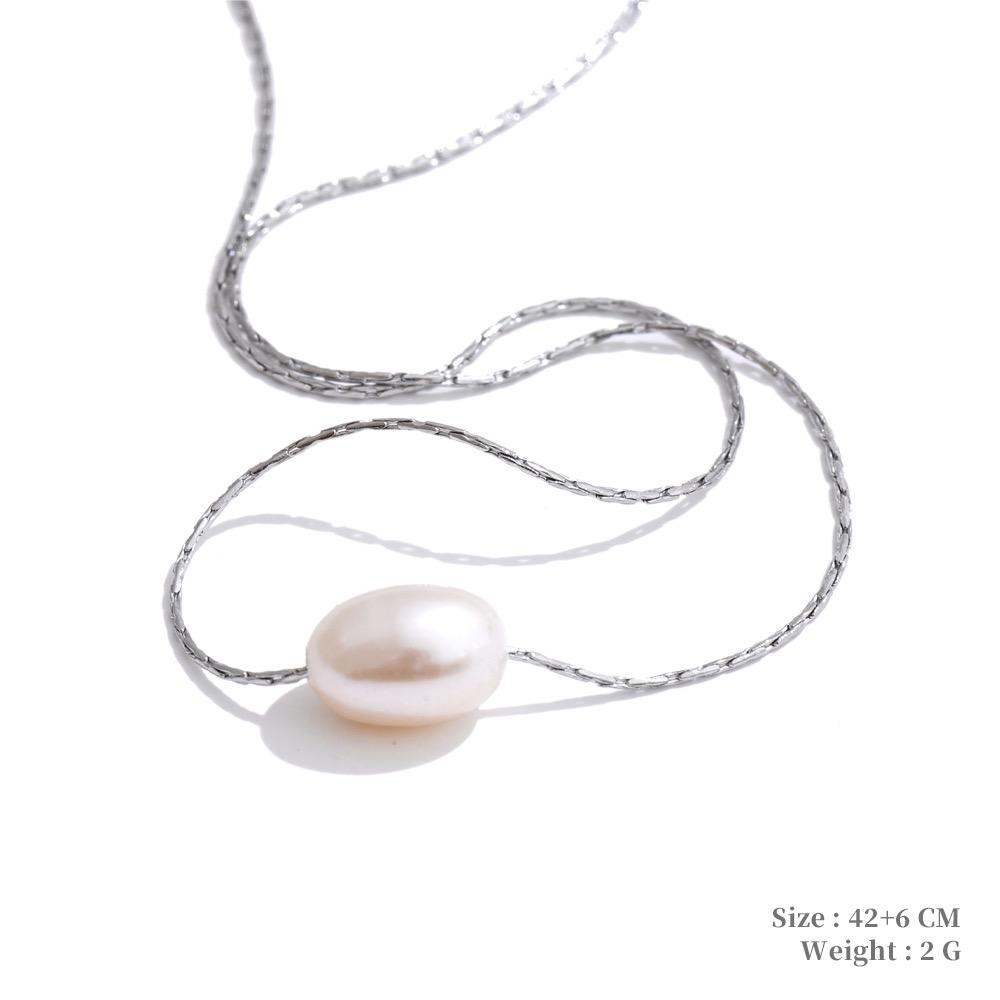 Yhpup 2 Style Daily Basic Natural Freshwater Pearl Round Oval Pendant Necklace Ladies Stainless Steel Chic Jewelry High Quality
Yhpup 2 Style Daily Basic Natural Freshwater Pearl Round Oval Pendant Necklace Ladies Stainless Steel Chic Jewelry High Quality