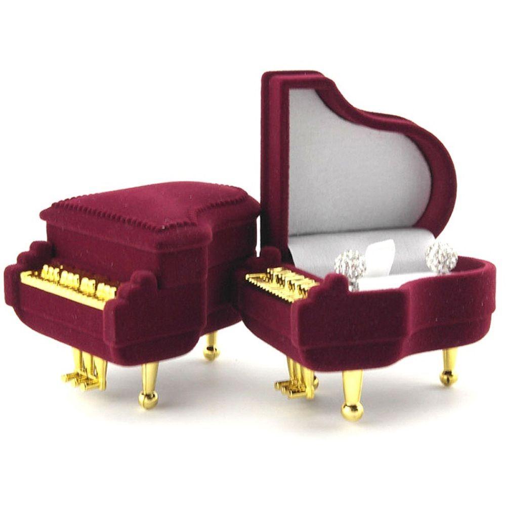 Engagement Earring Pendant Wedding Storage Box Ring Box Velvet Piano Ring Box Gift Case красный 
Engagement Earring Pendant Wedding Storage Box Ring Box Velvet Piano Ring Box Gift Case красный