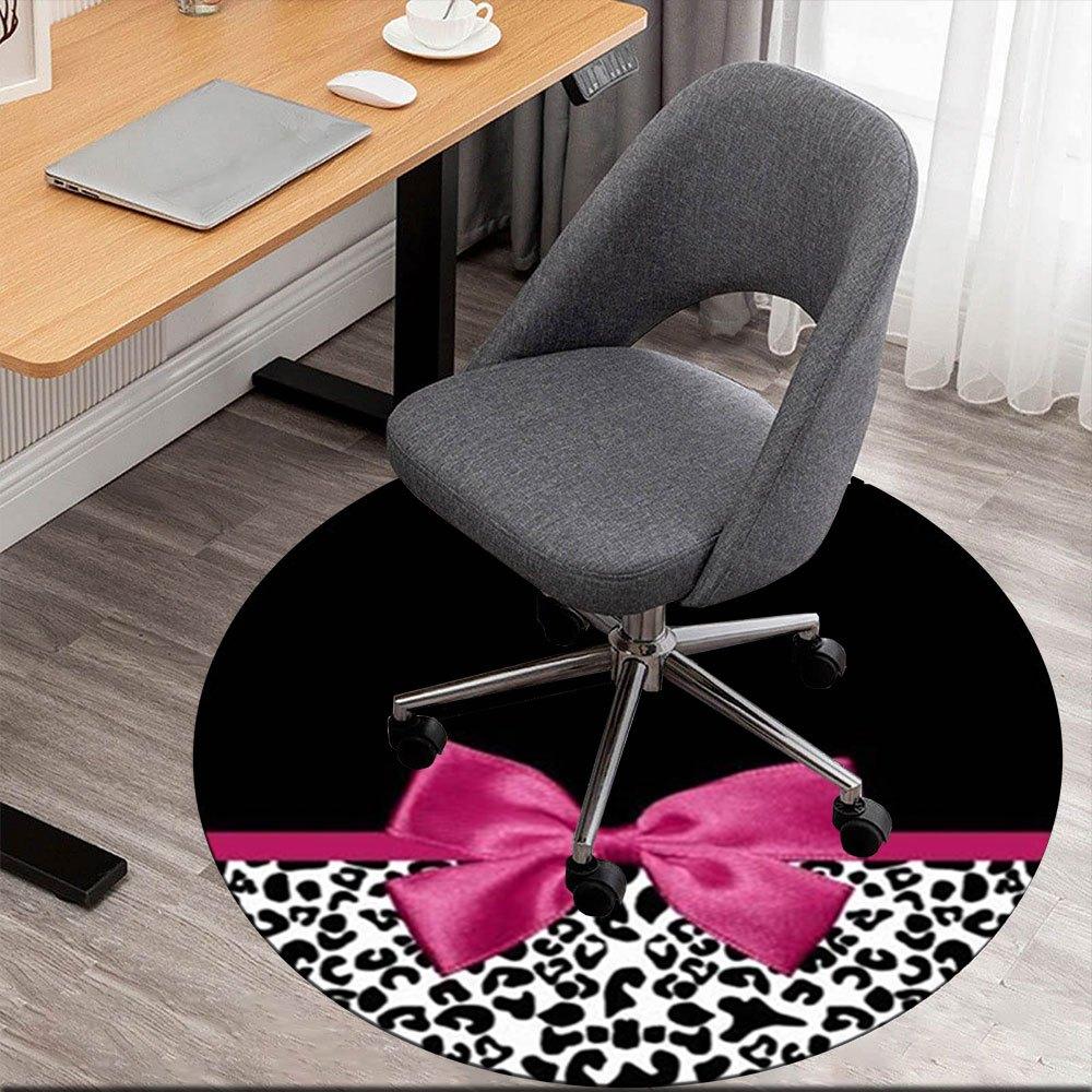 Pink Bow on Leopard Print Coaster Set of 4Round Non-Slip chair mat chair carpet for office Rugs for Office Decor Gift For Valentine s Day Mother s Day 80cm by 80cm
Pink Bow on Leopard Print Coaster Set of 4Round Non-Slip chair mat chair carpet for office Rugs for Office Decor Gift For Valentine s Day Mother s Day 80cm by 80cm