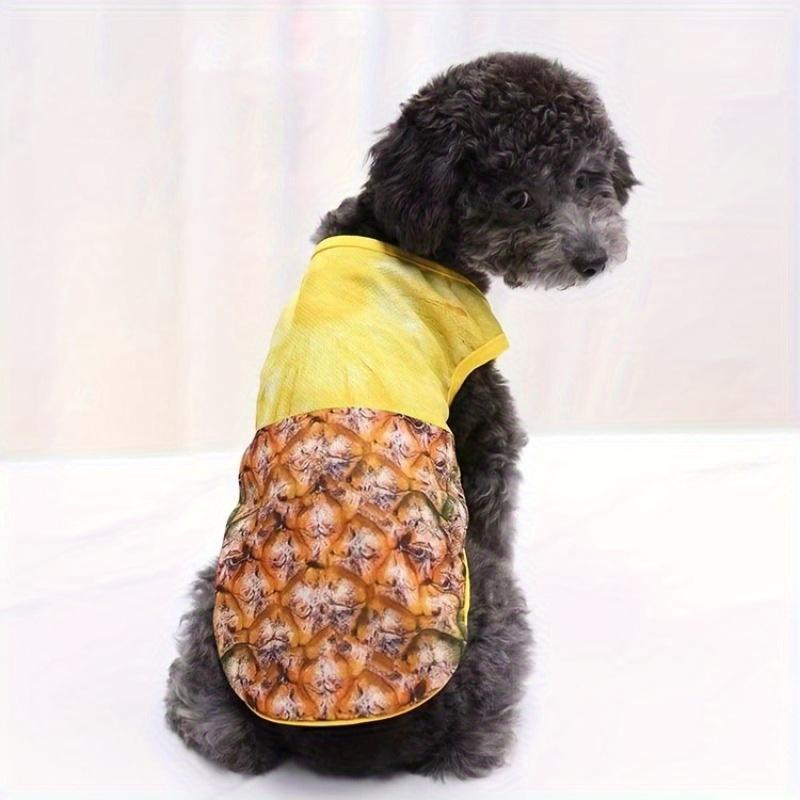 Креативное платье для собаки с фруктовым дизайном, тонкий удобный жилет для собаки, летняя одежда для собаки из сетчатой ткани, одежда для питомца S жёлтый
Креативное платье для собаки с фруктовым дизайном, тонкий удобный жилет для собаки, летняя одежда для собаки из сетчатой ткани, одежда для питомца S жёлтый