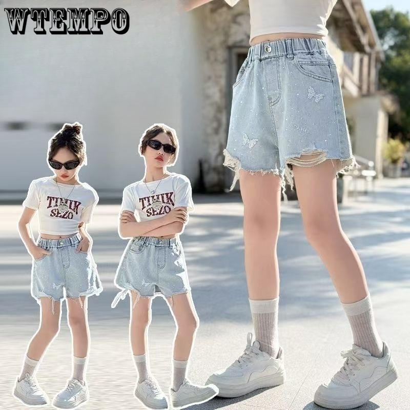 Girls Denim Pant Stamping Shorts Children s Trendy Perforated Shorts Fashionable Summer Clothing Trend 170
Girls Denim Pant Stamping Shorts Children s Trendy Perforated Shorts Fashionable Summer Clothing Trend 170