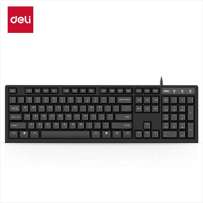 Deli 2168ES Wired Membrane Keyboard
Deli 2168ES Wired Membrane Keyboard