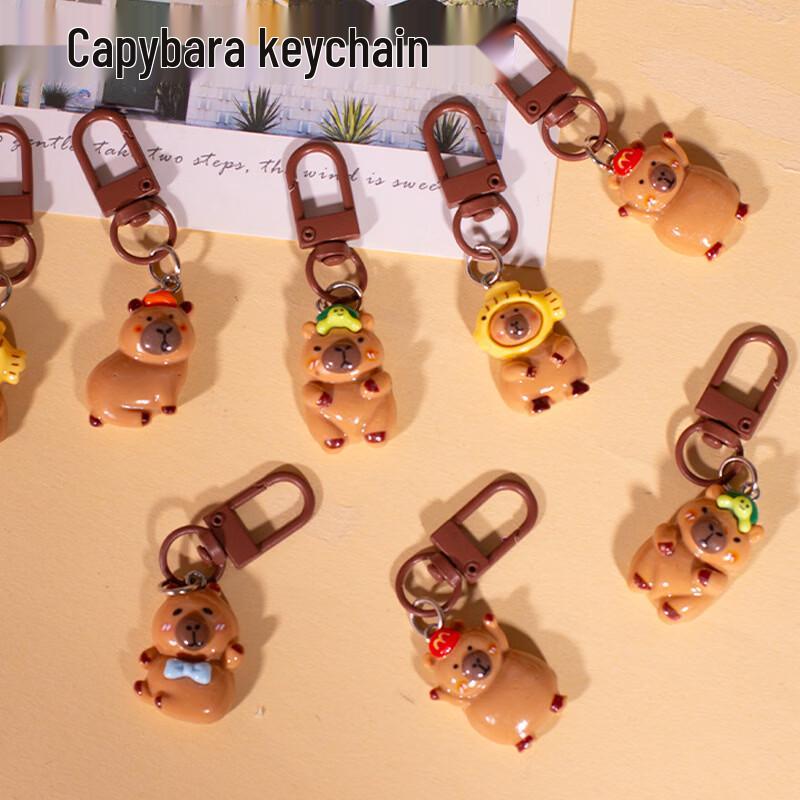 Cute Cartoon Capybara Keychain Bag Pendant (10-Pack)
Cute Cartoon Capybara Keychain Bag Pendant (10-Pack)
