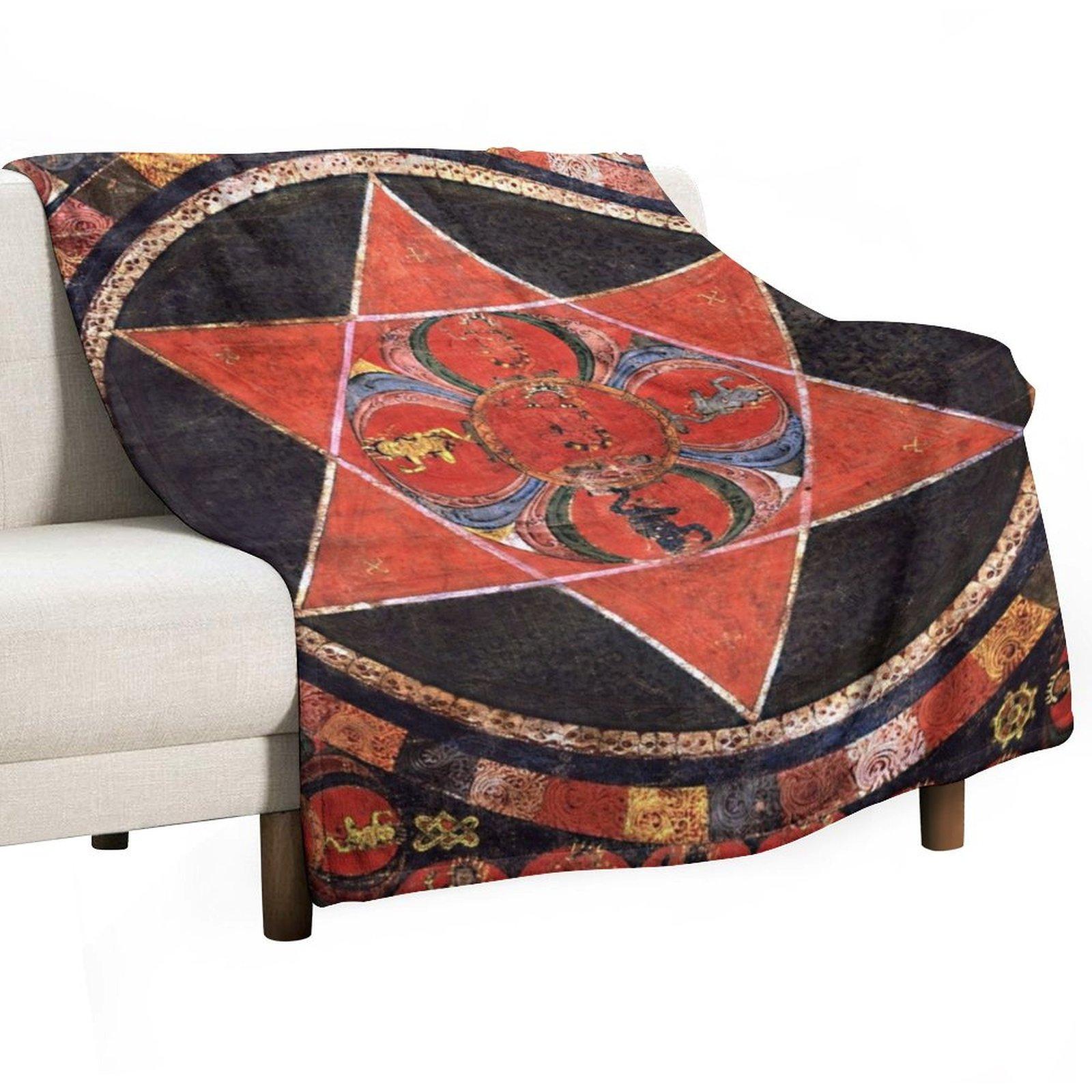 Mandala 89 Vajravarahi Five Deity Mandala Throw Blanket Flannel manga For Decorative Sofa wednesday Blankets 30x40in
Mandala 89 Vajravarahi Five Deity Mandala Throw Blanket Flannel manga For Decorative Sofa wednesday Blankets 30x40in