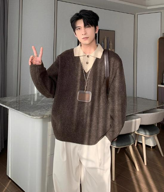 Arctic Velvet Men s Korean-Style Knit Sweater: High-End, Scruffy, Handsome, Loose, Versatile Fashion Top M коричневий
Arctic Velvet Men s Korean-Style Knit Sweater: High-End, Scruffy, Handsome, Loose, Versatile Fashion Top M коричневий