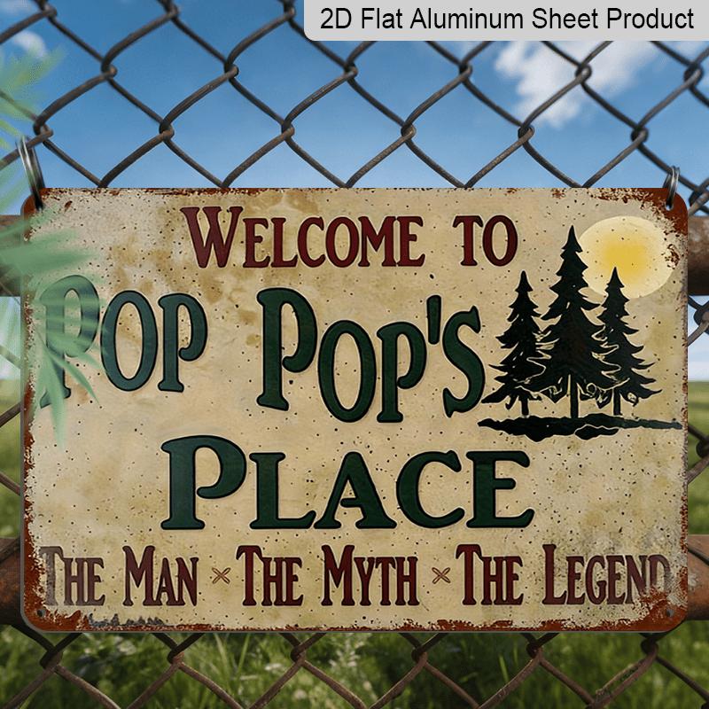 2D Flat, Decorative Aluminum Signs & Plaques: Welcome To Pop S Paradise - Men, Myths, Legends - Wall Decor, 8 X 12 Inches/ 20 X 30 Cm, Room Decor 20*30cm
2D Flat, Decorative Aluminum Signs & Plaques: Welcome To Pop S Paradise - Men, Myths, Legends - Wall Decor, 8 X 12 Inches/ 20 X 30 Cm, Room Decor 20*30cm