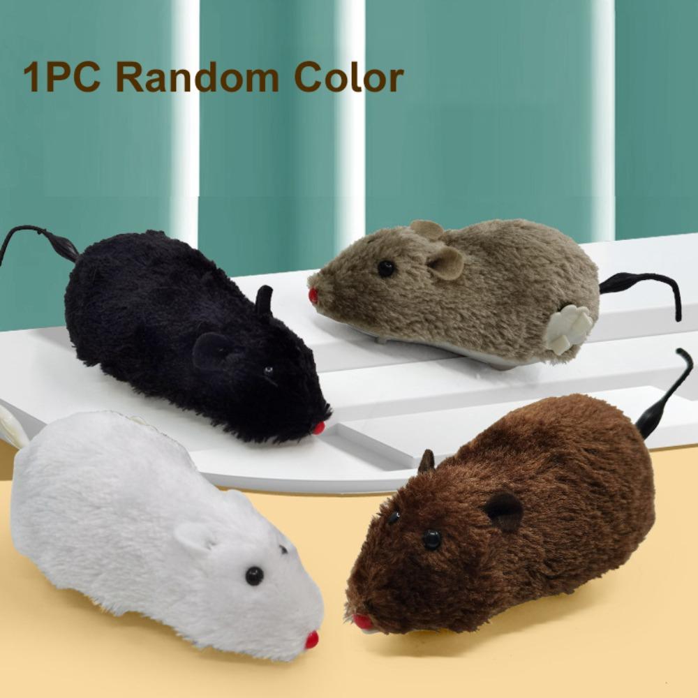 1PC Lifelike Clockwork Mice Interactive Motion Activated Running Rat Toy Random Color Funny Design Mouse Toy Training Toy
1PC Lifelike Clockwork Mice Interactive Motion Activated Running Rat Toy Random Color Funny Design Mouse Toy Training Toy