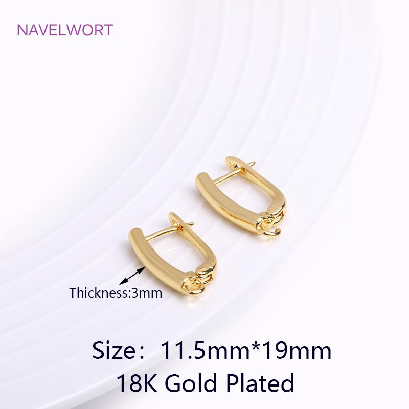 Smooth Lever-Back Earring with Open Ring 14K Gold Plated Earring Hook Clasps Findings DIY Jewelry Making Accessories Wholesale 2 pieces
Smooth Lever-Back Earring with Open Ring 14K Gold Plated Earring Hook Clasps Findings DIY Jewelry Making Accessories Wholesale 2 pieces
