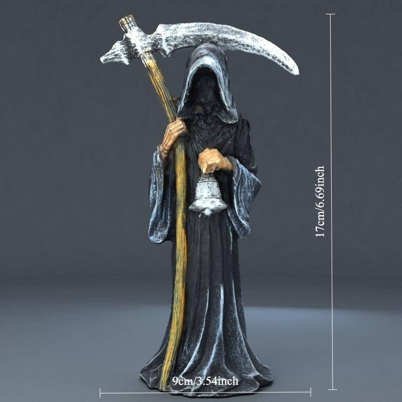 Resin Scythe Statue of Reaper Home Garden Desktop Decoration Ornaments Resin Crafts Home Decoration Accessories
Resin Scythe Statue of Reaper Home Garden Desktop Decoration Ornaments Resin Crafts Home Decoration Accessories