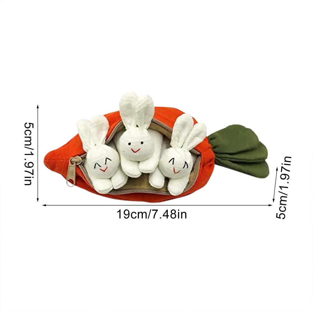Bunnies In A Carrot Pouch Three Bunnies Carrot Doll Holiday Supplies Easter Decoration Children Stuffed Toy With Zipper For Home
Bunnies In A Carrot Pouch Three Bunnies Carrot Doll Holiday Supplies Easter Decoration Children Stuffed Toy With Zipper For Home