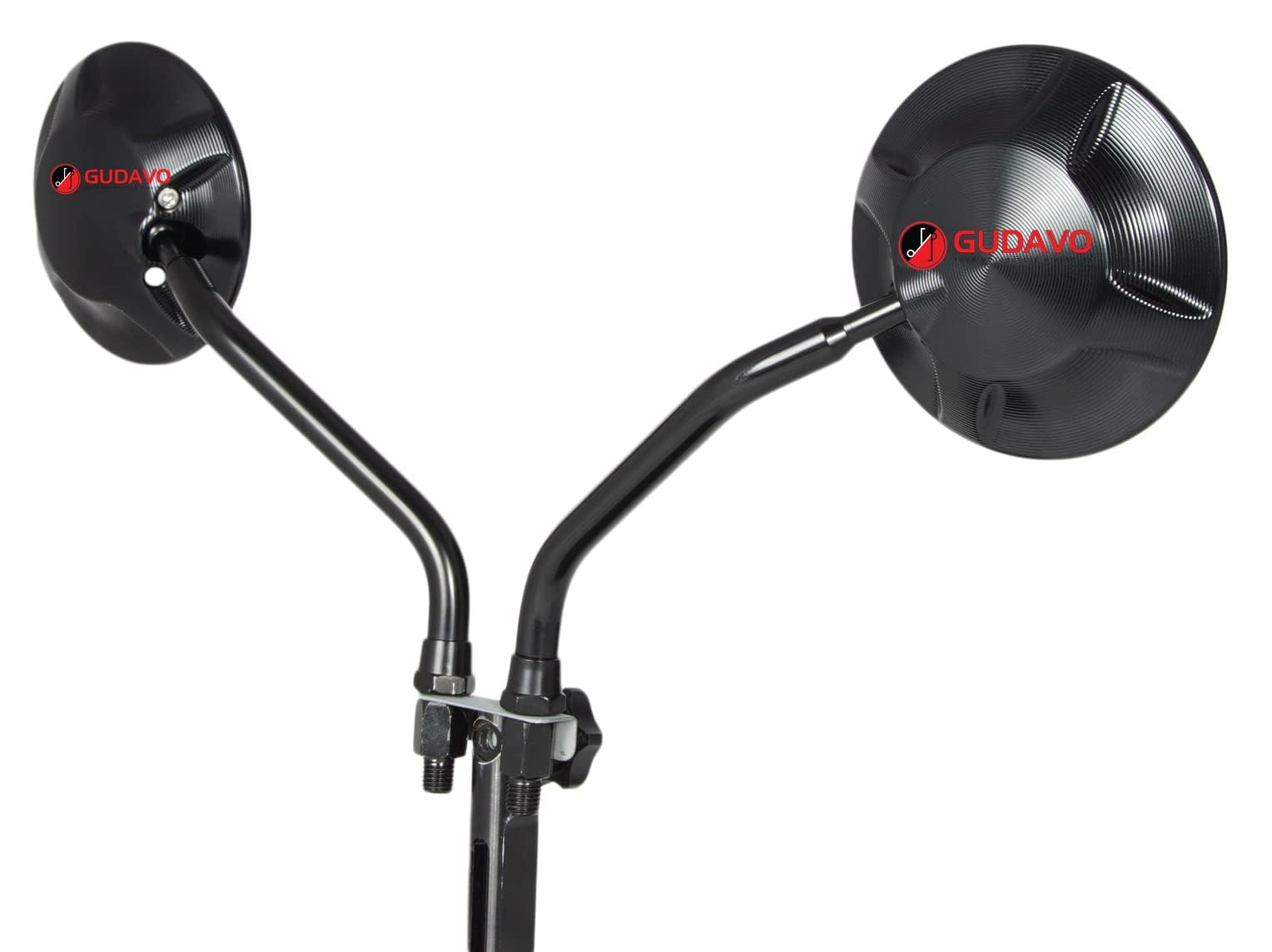 Motorcycle Aluminum Mirrors, Universal 8mm/10mm Threaded, Black, Compatible with KTM, Kawasaki, Yamaha, Suzuki, Honda, etc. (Style 1: Round)
Motorcycle Aluminum Mirrors, Universal 8mm/10mm Threaded, Black, Compatible with KTM, Kawasaki, Yamaha, Suzuki, Honda, etc. (Style 1: Round)