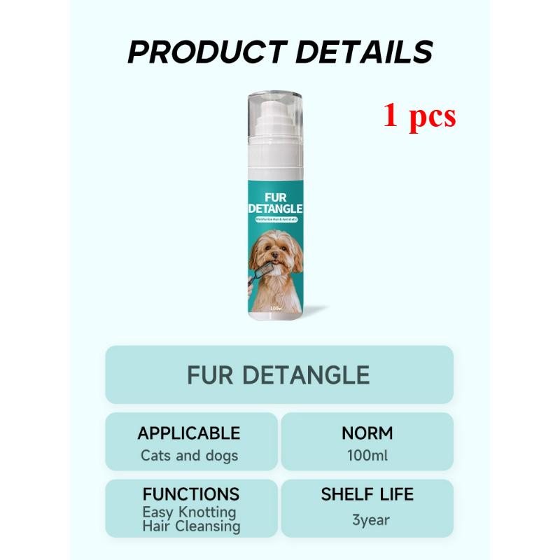 Tangle Free Detangling Anti Static Spray for Dog Cats Long Lasting Fluffy Softness Nourishing Hair Conditioning Essence Pet Care
Tangle Free Detangling Anti Static Spray for Dog Cats Long Lasting Fluffy Softness Nourishing Hair Conditioning Essence Pet Care