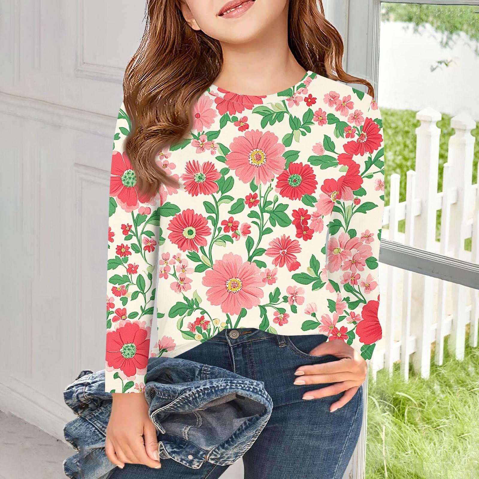 Girls Long Sleeve T Shirts Kids Fall Tops Crewneck Printed Basic Tees -14Y 120 рожевий
Girls Long Sleeve T Shirts Kids Fall Tops Crewneck Printed Basic Tees -14Y 120 рожевий