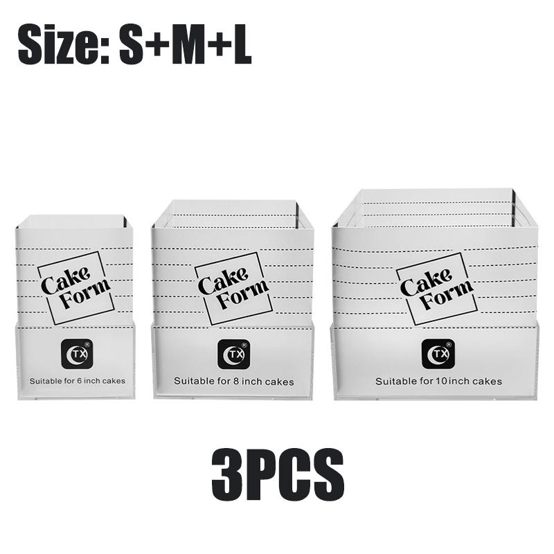 4-10 ДЮЙМОВ Квадратная Круглая Форма Кольцо для Торта Регулируемая Выдвижная Форма для Фондана Акриловая Форма Кольцо для Мусса и Выпечки Инструменты для Украшения Торта
