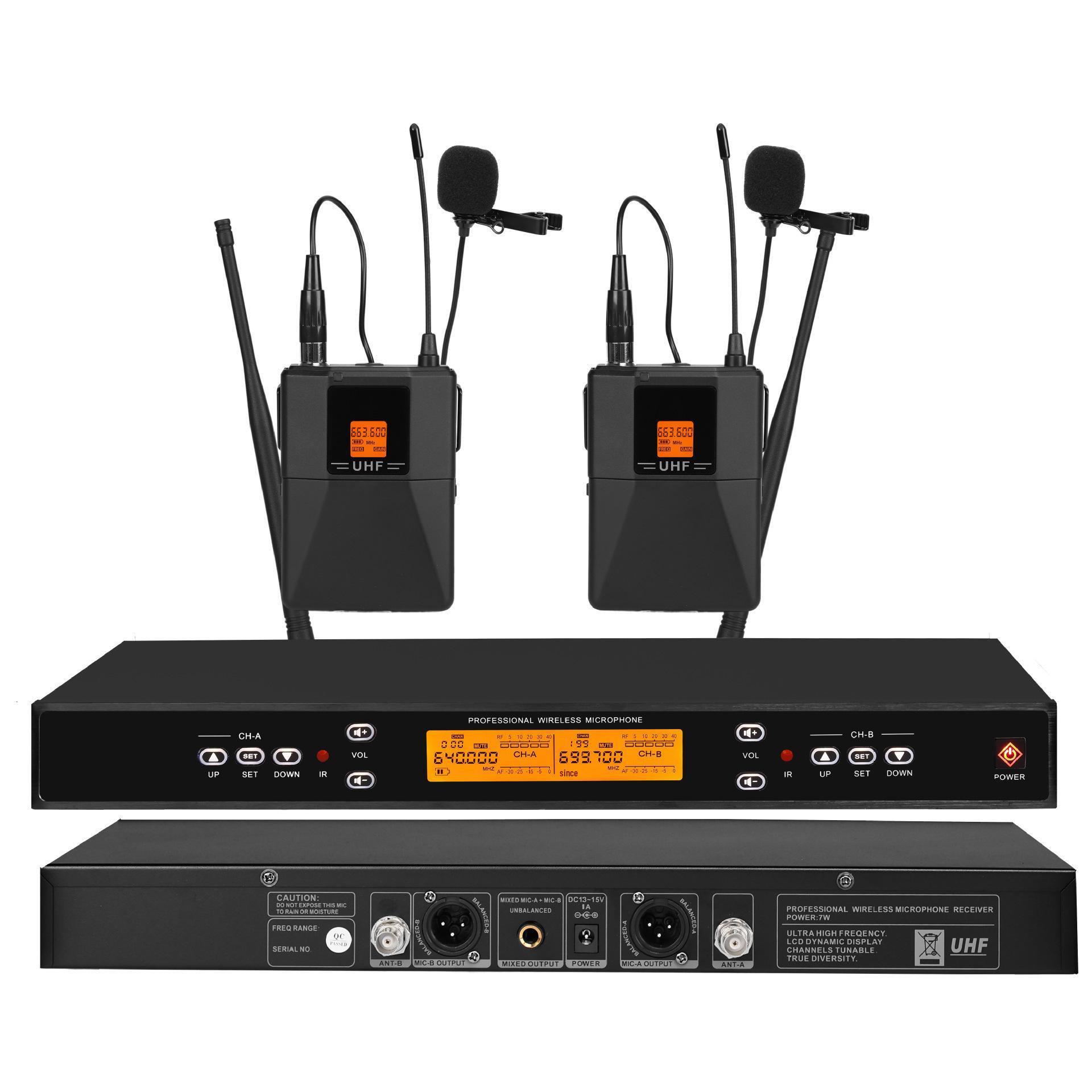 High-End Wireless U-Band Infrared Lavalier & Headset Microphone for Stage & Conference US Plug
High-End Wireless U-Band Infrared Lavalier & Headset Microphone for Stage & Conference US Plug