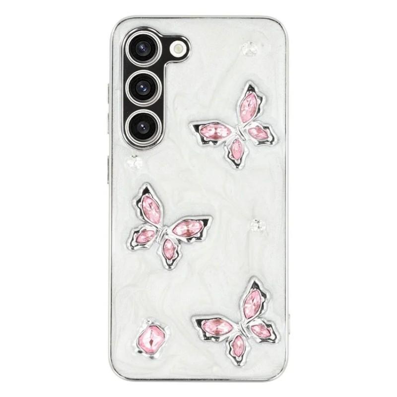 For Samsung Galaxy S23+ Case WANLONFENG Electroplated Epoxy TPU+Acrylic Phone Cover with Tempered Glass Pink Butterfly
For Samsung Galaxy S23+ Case WANLONFENG Electroplated Epoxy TPU+Acrylic Phone Cover with Tempered Glass Pink Butterfly