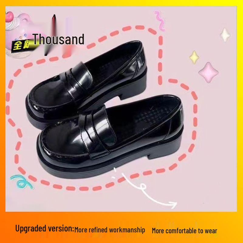 Women s British Style Retro JK Round Toe Thick Sole Uniform Shoes with Kitten Heel 35
Women s British Style Retro JK Round Toe Thick Sole Uniform Shoes with Kitten Heel 35