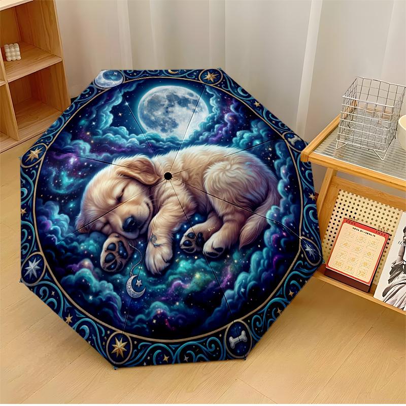 Playful Golden Dogs with Toys Printed umbrella windproof folding umbrella portable sun and rain umbrella suitable for gifting
Playful Golden Dogs with Toys Printed umbrella windproof folding umbrella portable sun and rain umbrella suitable for gifting