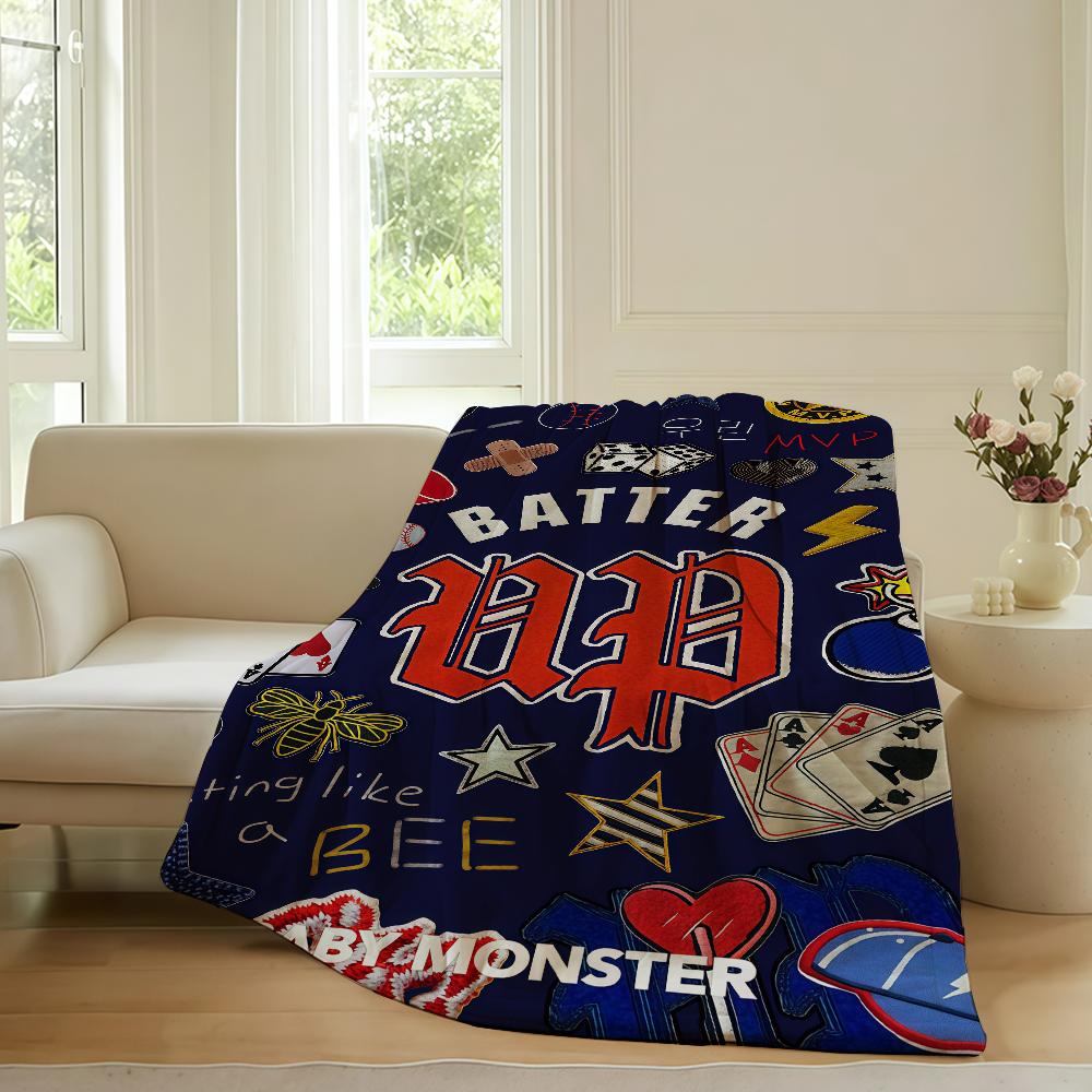Music group B Baby M Monster Blanket For Sofa Office Bed Plane Travel Sleep Read Relax Camping Soft And Warm 75x90cm
Music group B Baby M Monster Blanket For Sofa Office Bed Plane Travel Sleep Read Relax Camping Soft And Warm 75x90cm
