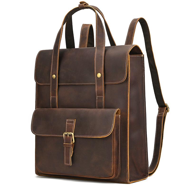 Cow Leather Backpack Bag With Handle Genuine Leather Schoolbag For Men Male Female Lady Genuine Leather Backpacks Satchel Retro коричневий
Cow Leather Backpack Bag With Handle Genuine Leather Schoolbag For Men Male Female Lady Genuine Leather Backpacks Satchel Retro коричневий