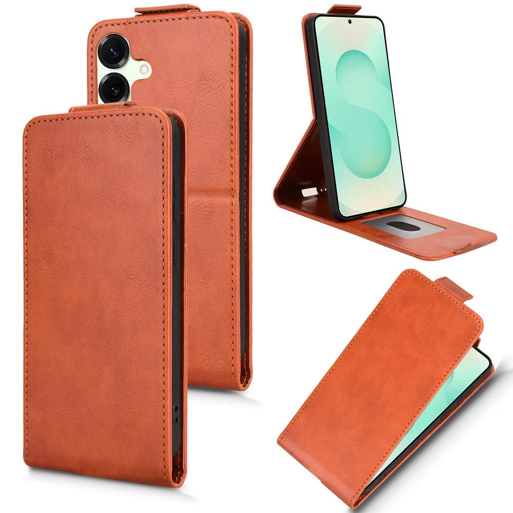 For Samsung Galaxy S25 FE Stand Case Magnetic Clasp Vertical Flip Leather Phone Cover with Card Holder Orange
For Samsung Galaxy S25 FE Stand Case Magnetic Clasp Vertical Flip Leather Phone Cover with Card Holder Orange