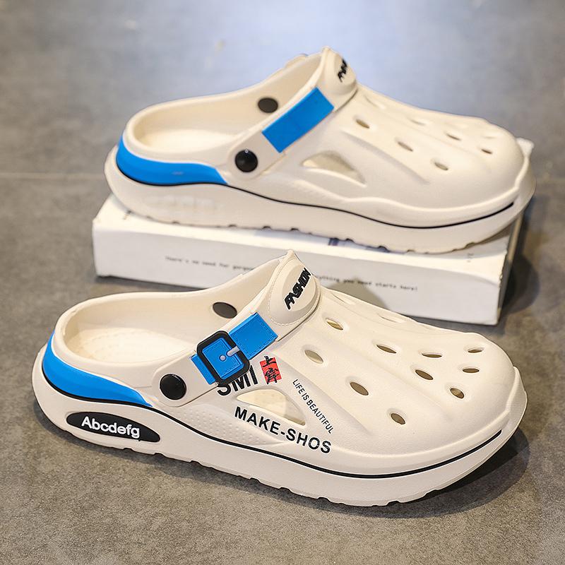 Модные мужские клоги-тапочки Модные мужские тапочки с EVA стелькой и поддержкой свода стопы Водонепроницаемая садовая обувь для мужчин Пляжная обувь 44-45
Модные мужские клоги-тапочки Модные мужские тапочки с EVA стелькой и поддержкой свода стопы Водонепроницаемая садовая обувь для мужчин Пляжная обувь 44-45