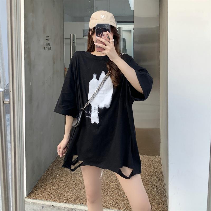 Sweet and cool wind ripped short-sleeved T-shirt women s top summer 2025 new loose fashion design niche bottoming shirt M хаки
Sweet and cool wind ripped short-sleeved T-shirt women s top summer 2025 new loose fashion design niche bottoming shirt M хаки