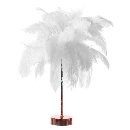 1 шт. Настольная лампа Высокая яркость Форма пера Гибкая медь