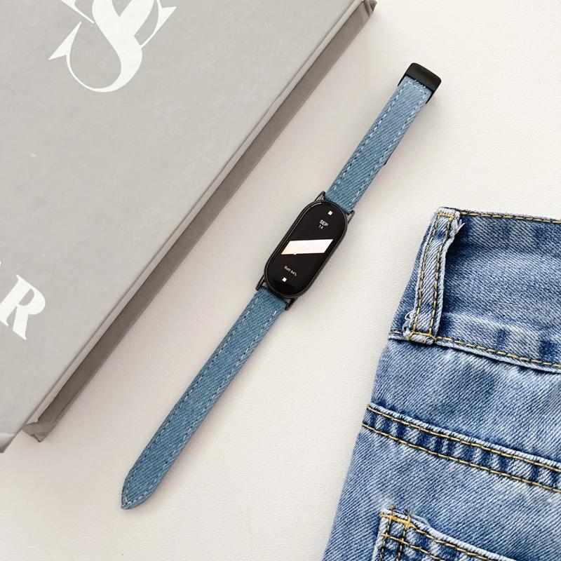 Denim Canvas Leather Strap for Xiaomi Mi Band 6 5 7 8 Magnetic Bracelet Watch Replacement Wristband for MiBand 9 8 7 Accessories for Mi 9 светло-синий
Denim Canvas Leather Strap for Xiaomi Mi Band 6 5 7 8 Magnetic Bracelet Watch Replacement Wristband for MiBand 9 8 7 Accessories for Mi 9 светло-синий