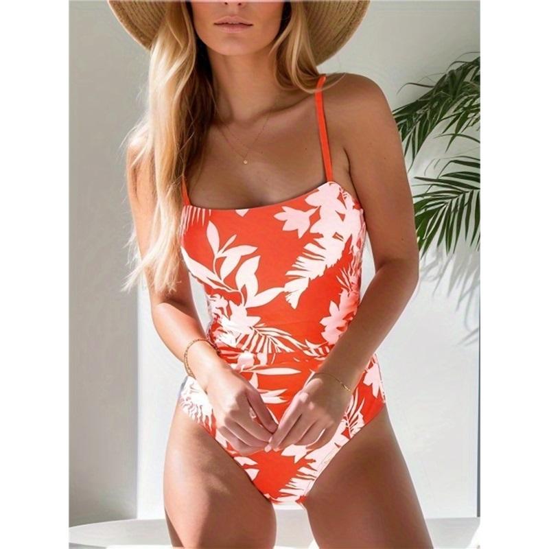 Women s Tropical Print One Piece Swimsuit, Tummy Control Ruched Bathing Suit XL помаранчевий
Women s Tropical Print One Piece Swimsuit, Tummy Control Ruched Bathing Suit XL помаранчевий