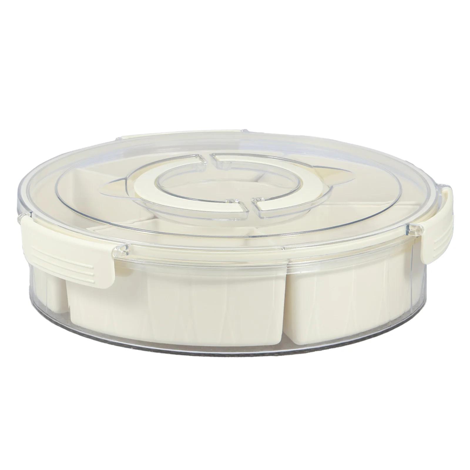 Розділена сервірувальна таця з кришкою та ручкою, 6 відділень, контейнер для снеків, герметичне закриття, таця для снеків, безпечна для холодильника, для м ясних закусок 9.5cm білий
Розділена сервірувальна таця з кришкою та ручкою, 6 відділень, контейнер для снеків, герметичне закриття, таця для снеків, безпечна для холодильника, для м ясних закусок 9.5cm білий