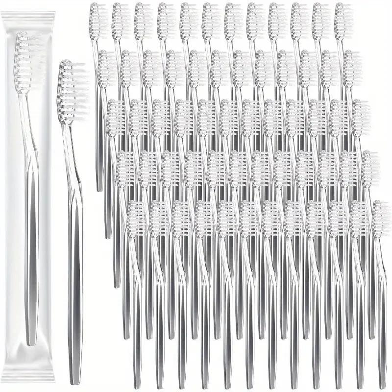100 Individually Packaged Disposable Travel Toothbrushes, Soft Hair Toiletries for Adults, Camping, Hotel Guests (Silver)
100 Individually Packaged Disposable Travel Toothbrushes, Soft Hair Toiletries for Adults, Camping, Hotel Guests (Silver)